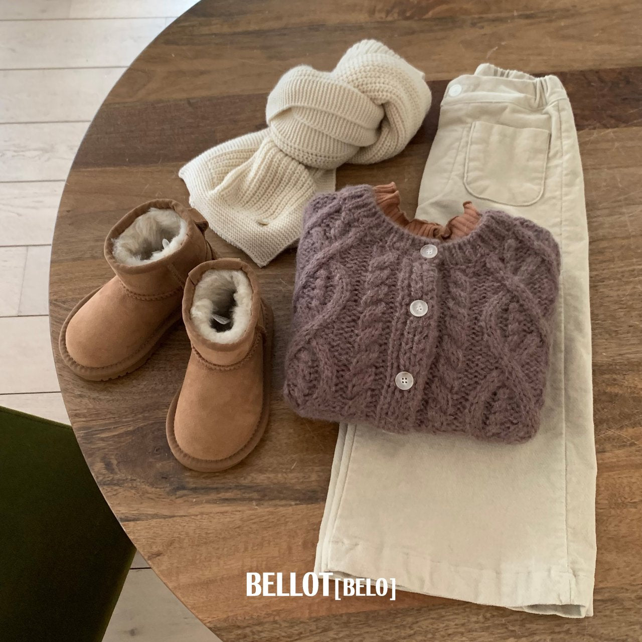 ［BELLOT］Alpha wool cardigan (kids)