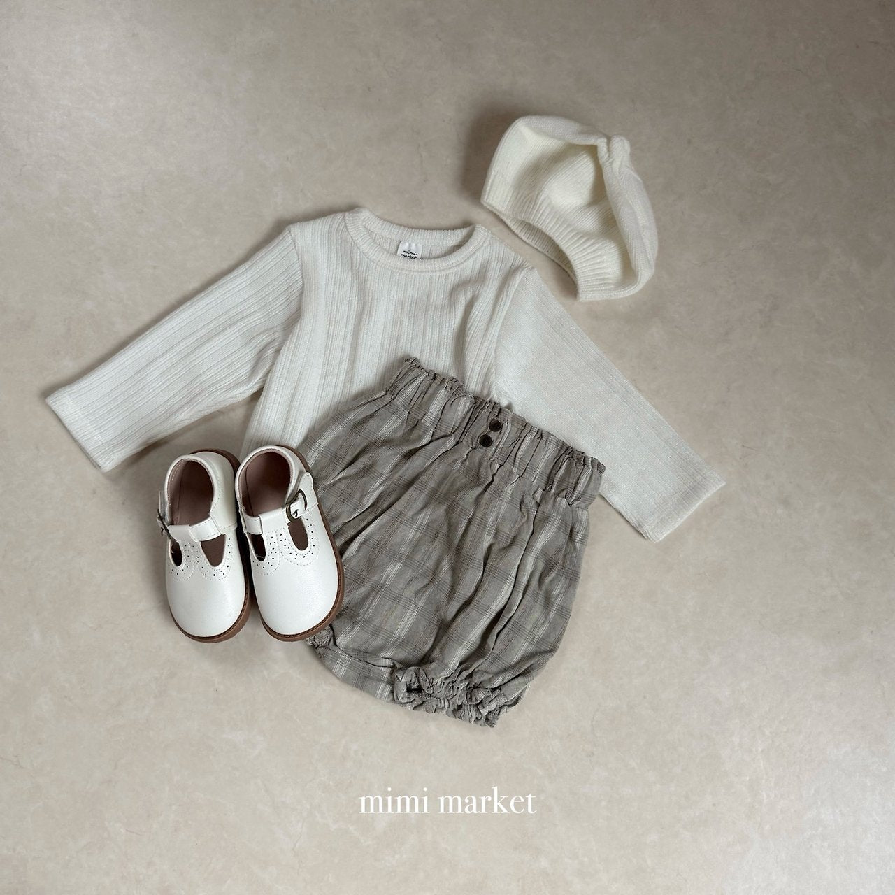 ［mimi market］Hilton rib tee