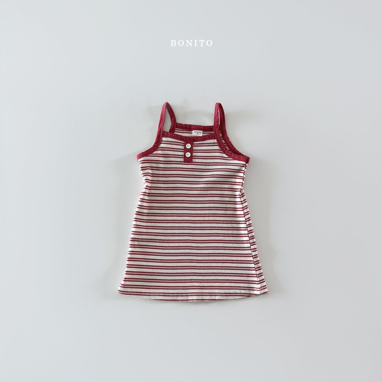 ［Bonito］Stripe sleeveless one-piece