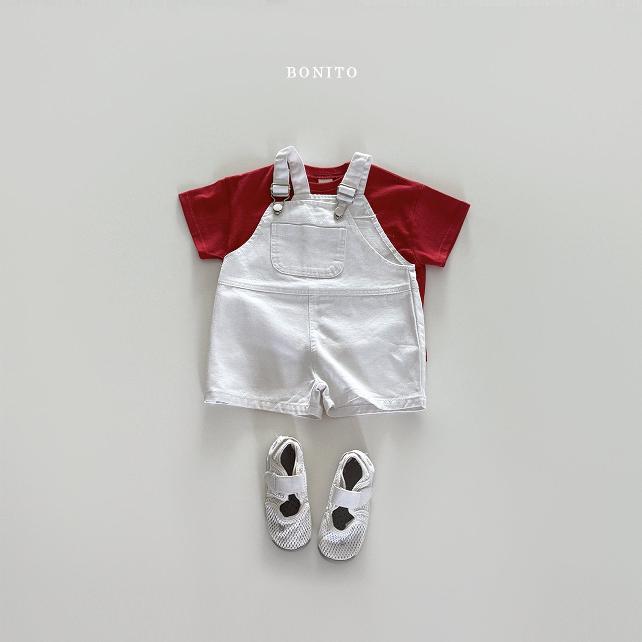 ［Bonito］Incision denim overalls