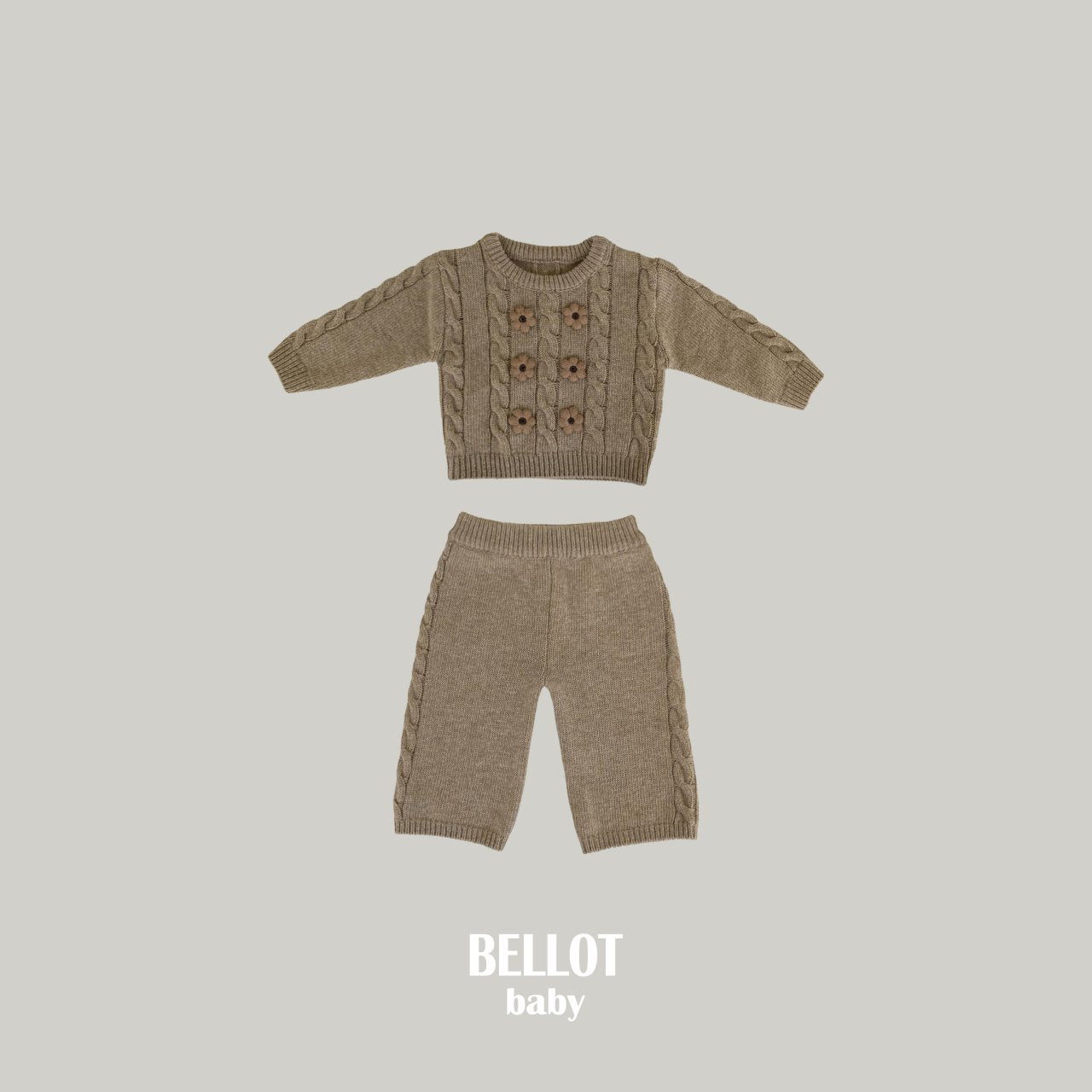 ［BELLOT］Berry cashmere knit pants (baby)