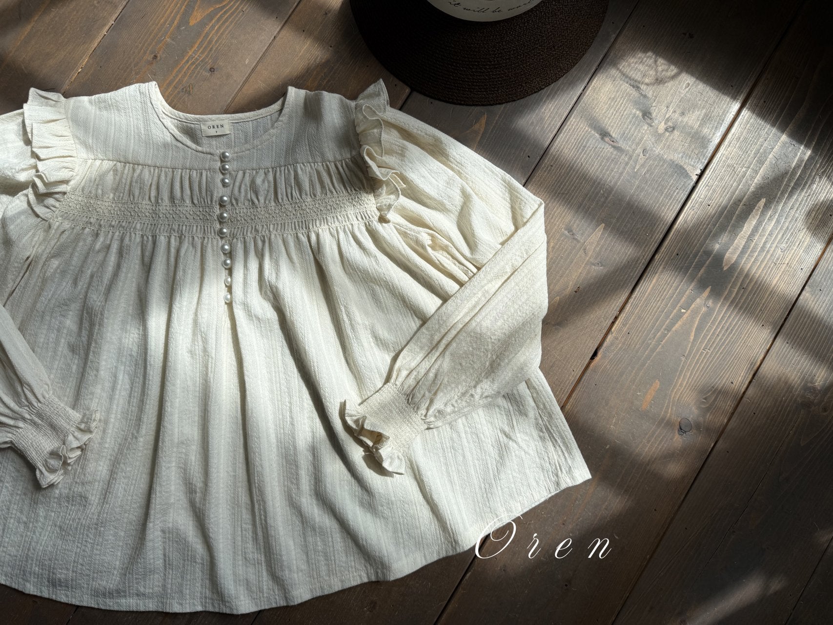 ［OREN］Miel smock blouse (mom)