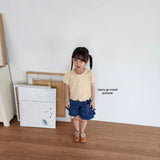 ［merry go round］Denim cancan half pants
