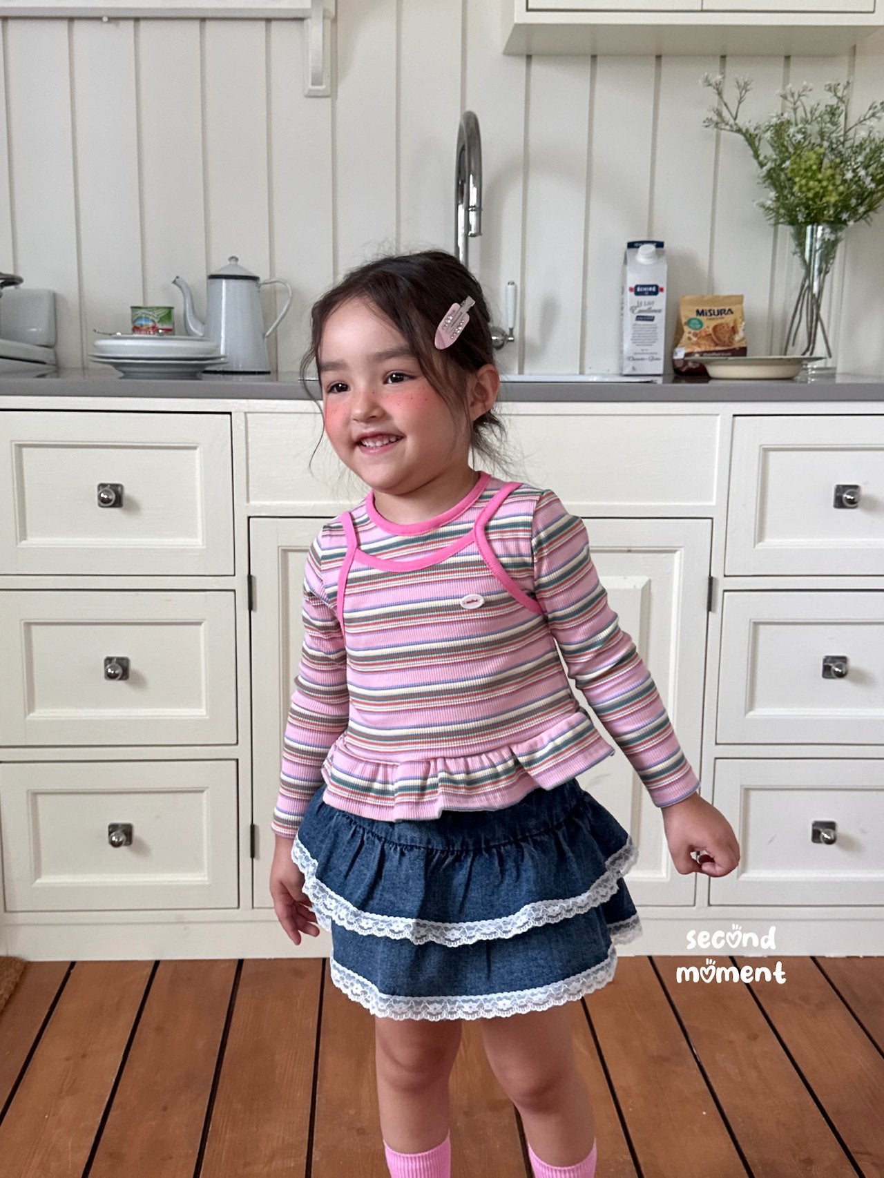 ［second moment］Mango stripe tops