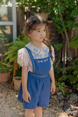 ［OREN］Soleil denim short overalls