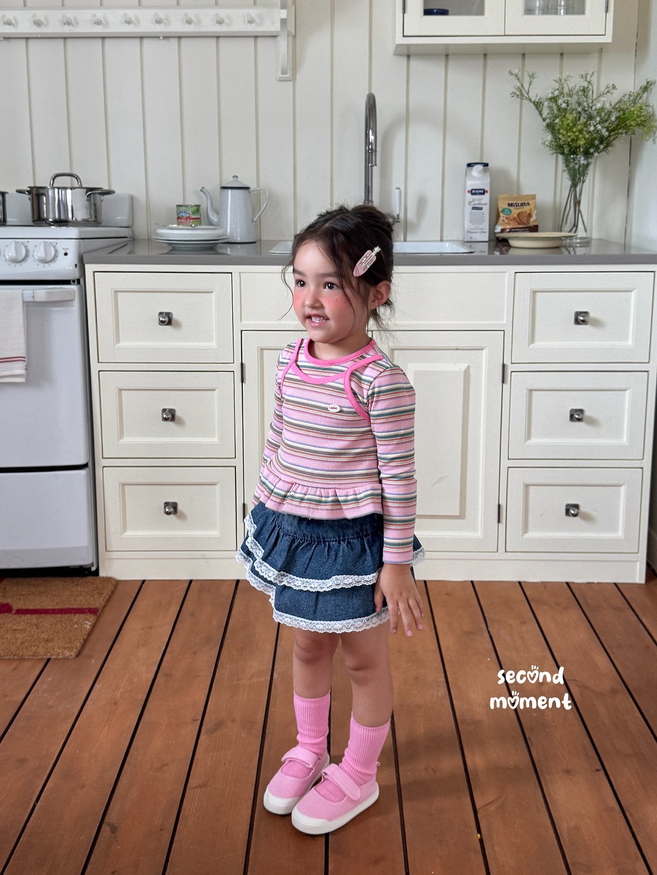 ［second moment］Mango stripe tops