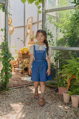 ［OREN］Soleil denim short overalls