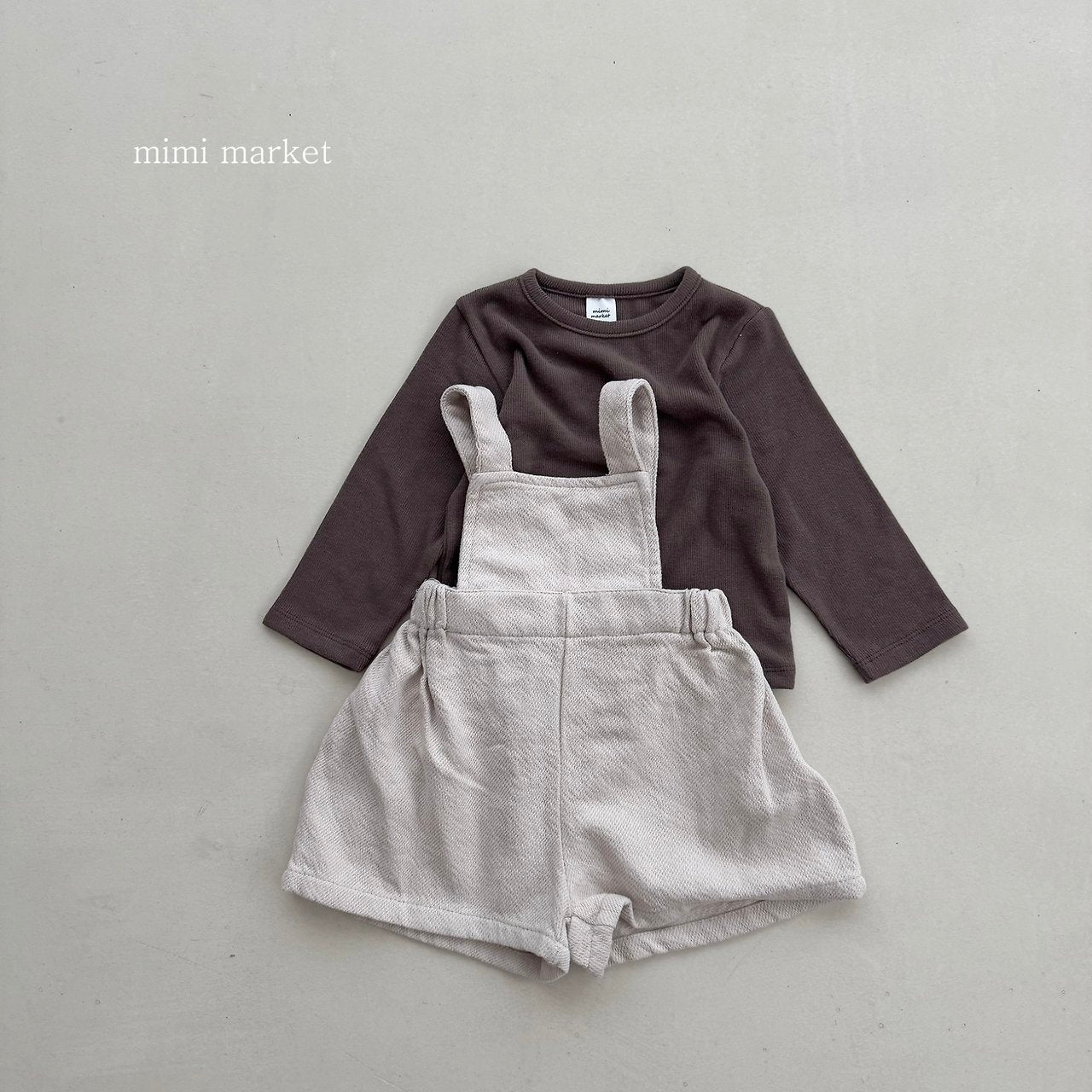 ［mimi market］Seven short salopette