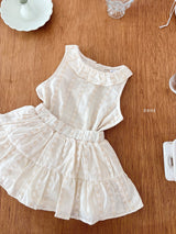 ［ohho］Ette collar sleeveless blouse