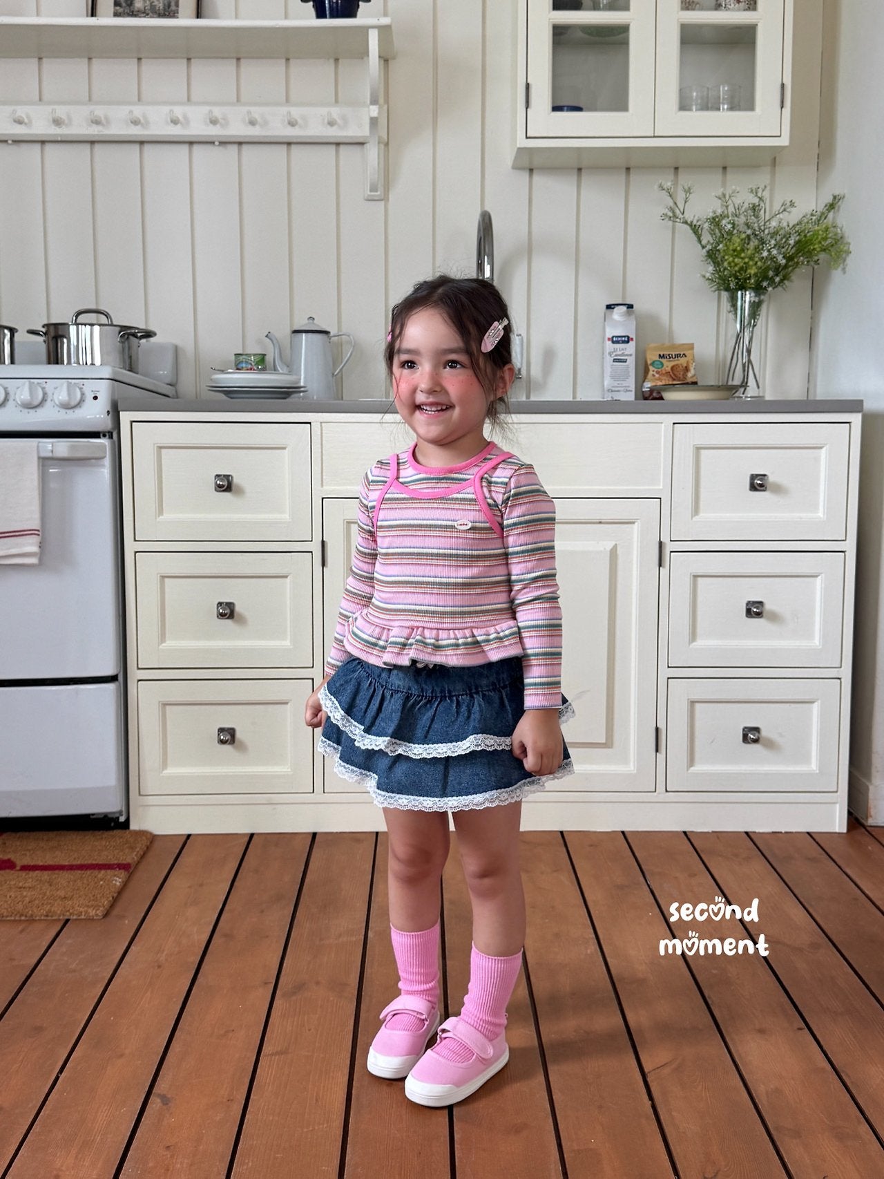 ［second moment］Mango stripe tops