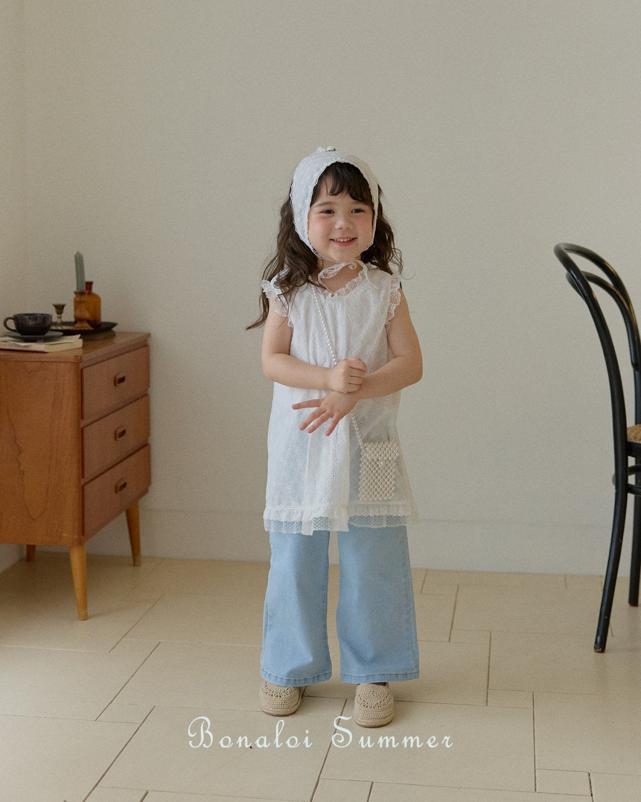 ［Bonaloi］Eyelet pure one-piece