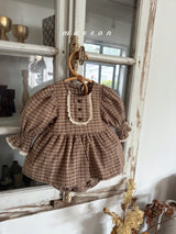 ［marron］Chocolate smock rompers