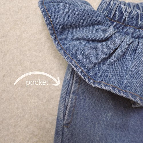 ［BANANAJ］Frill denim pants