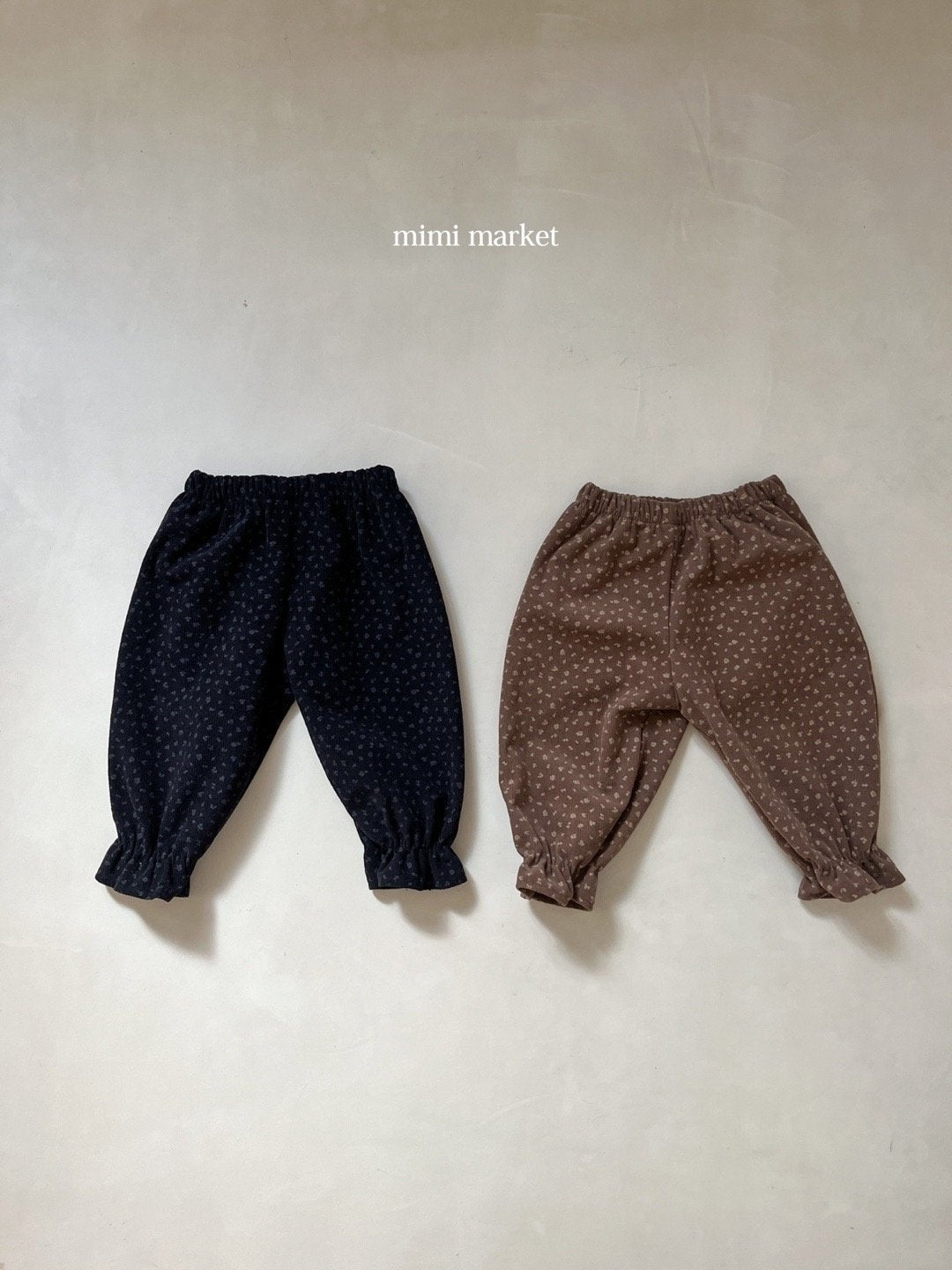 [mimi market] Corduroy flower pants
