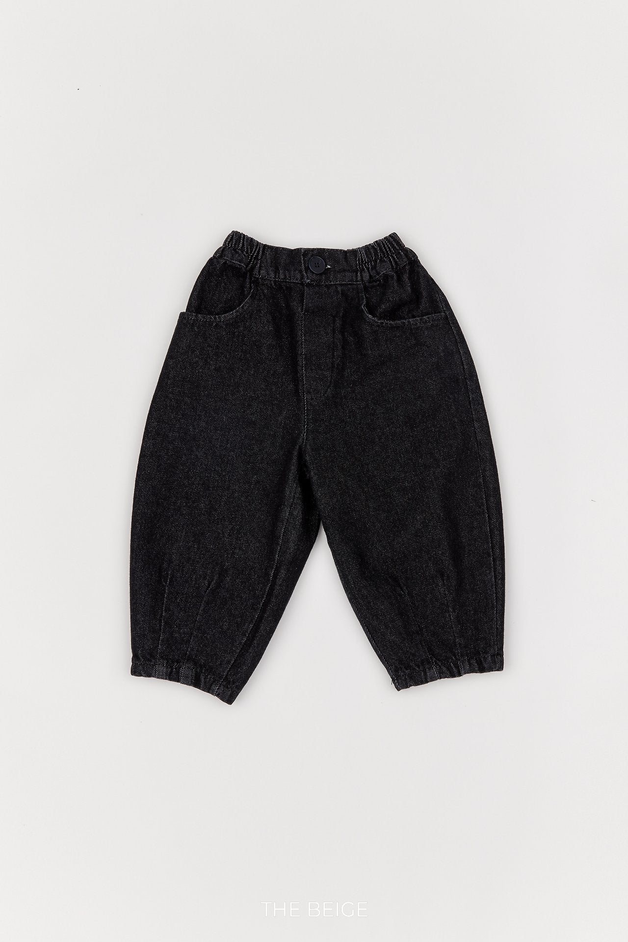 ［The beige］Pintuck Denim Pants