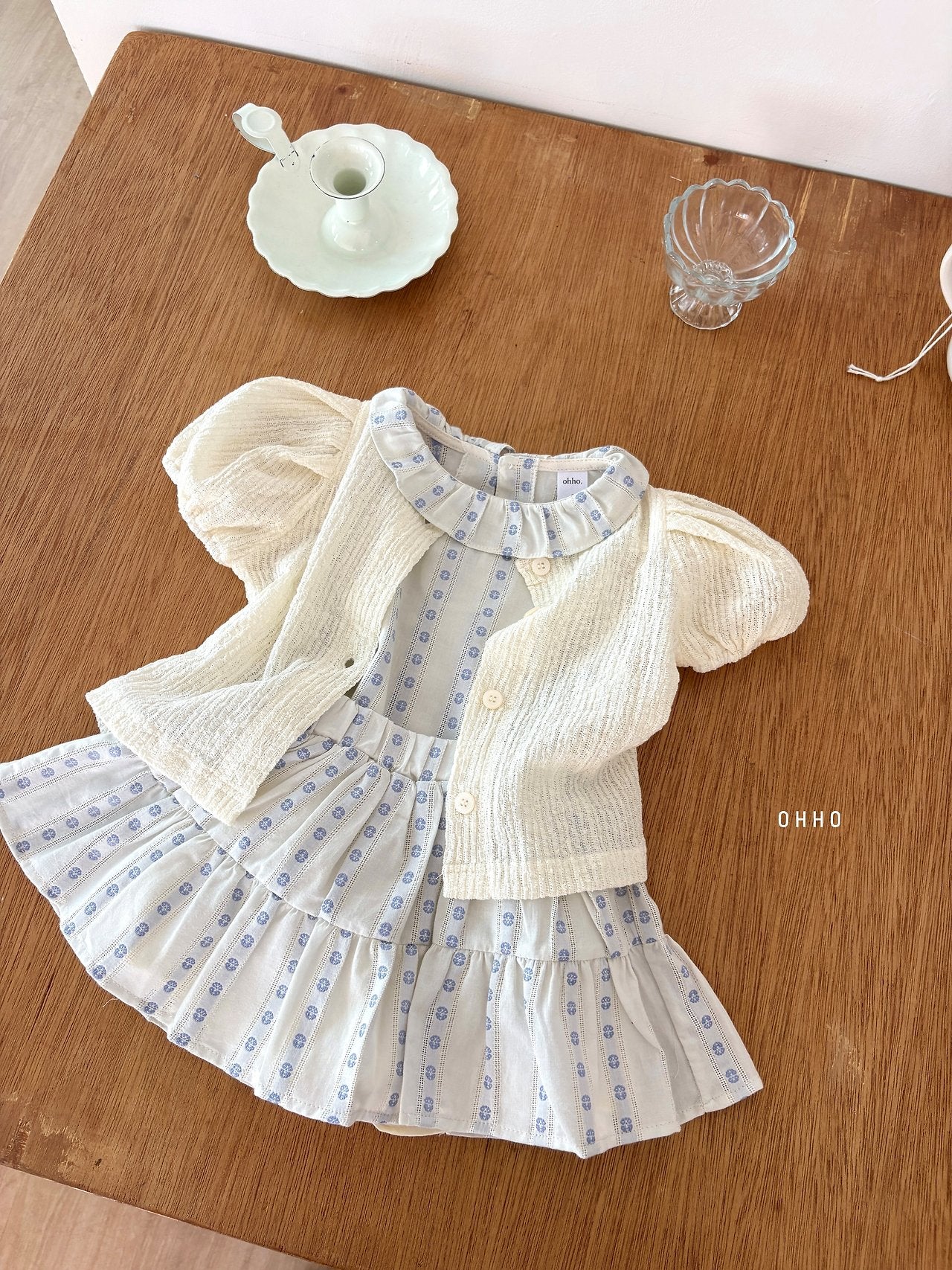 ［ohho］Ette collar sleeveless blouse
