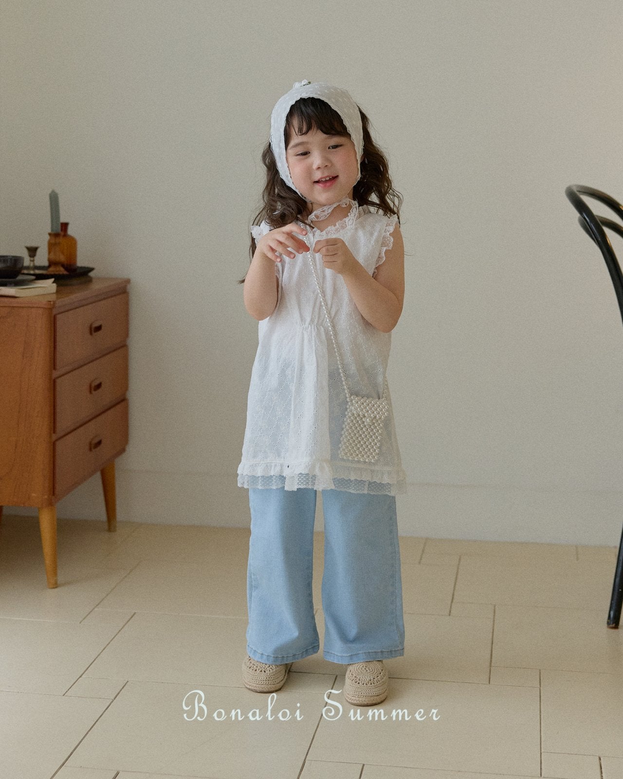［Bonaloi］Eyelet pure one-piece
