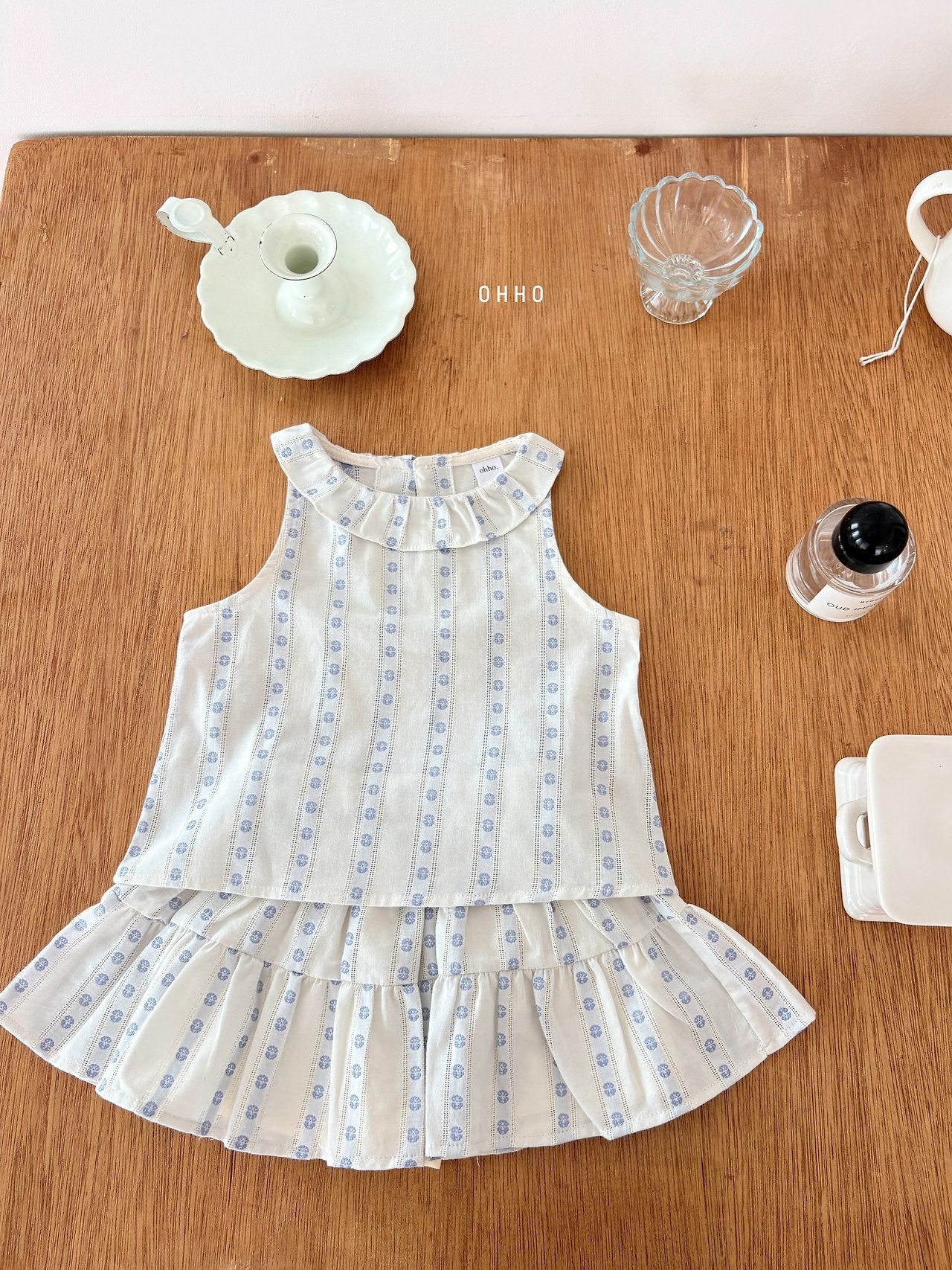 ［ohho］Ette collar sleeveless blouse