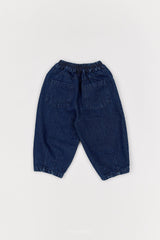 ［The beige］Pintuck Denim Pants