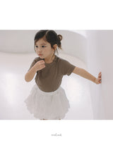 ［melmel］Lace skirt pants