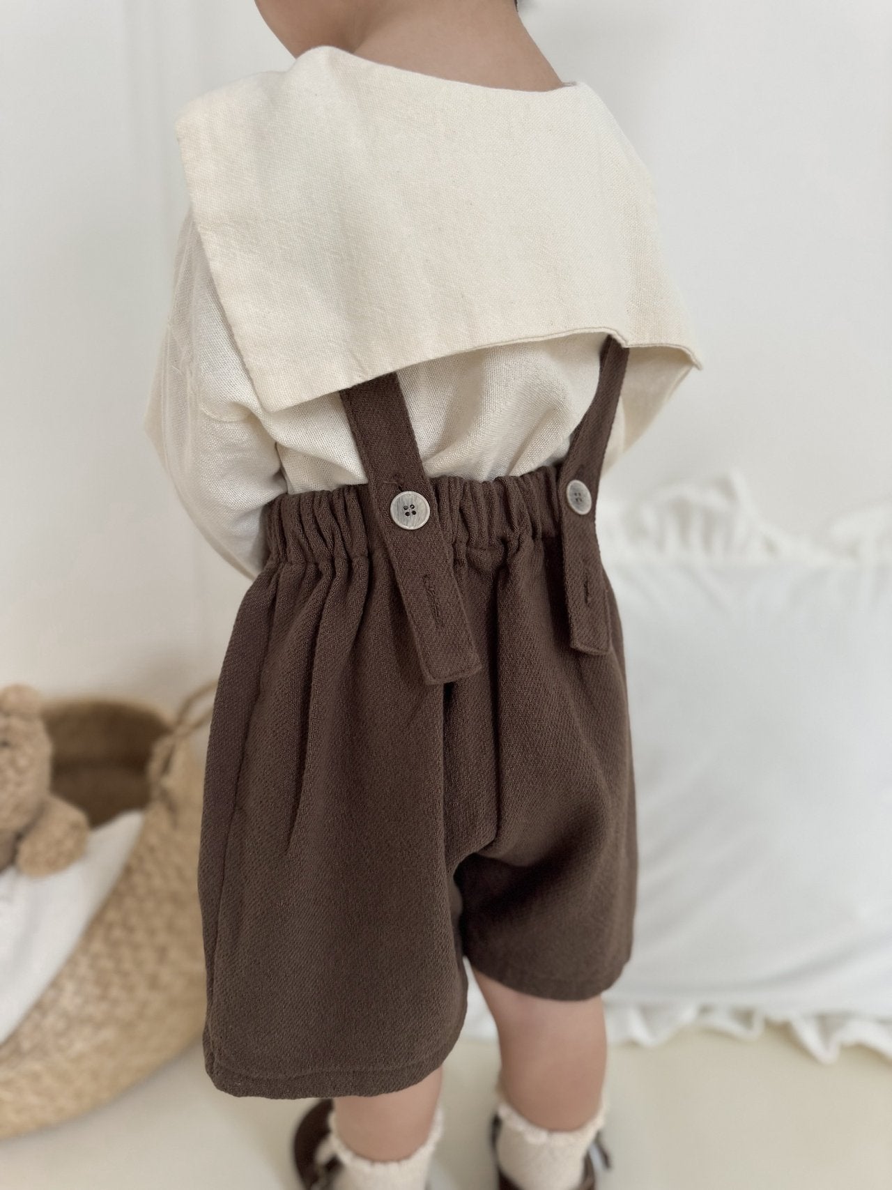 ［mimi market］Seven short salopette