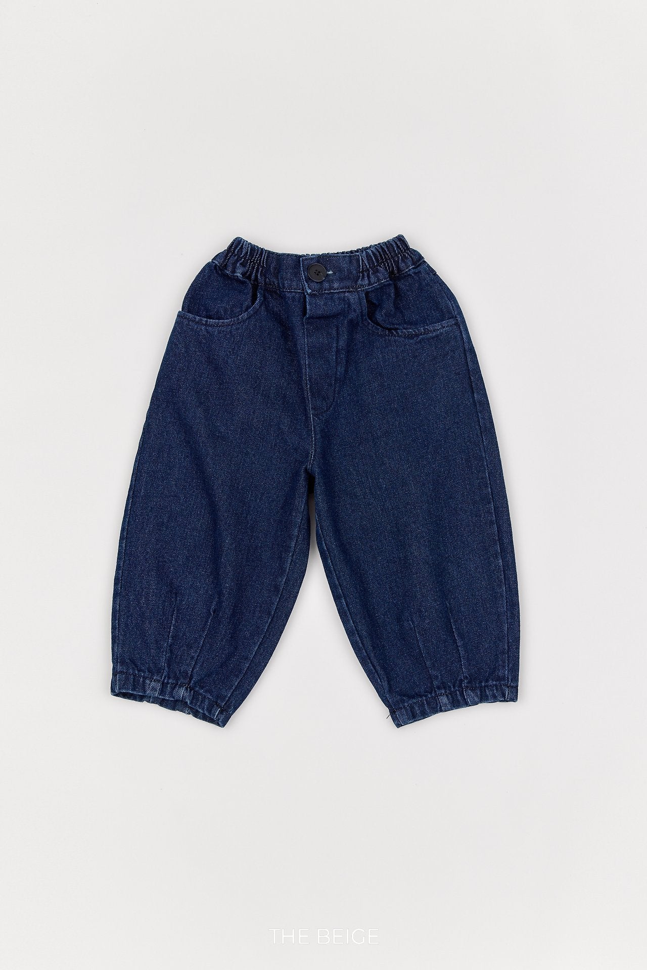 ［The beige］Pintuck Denim Pants