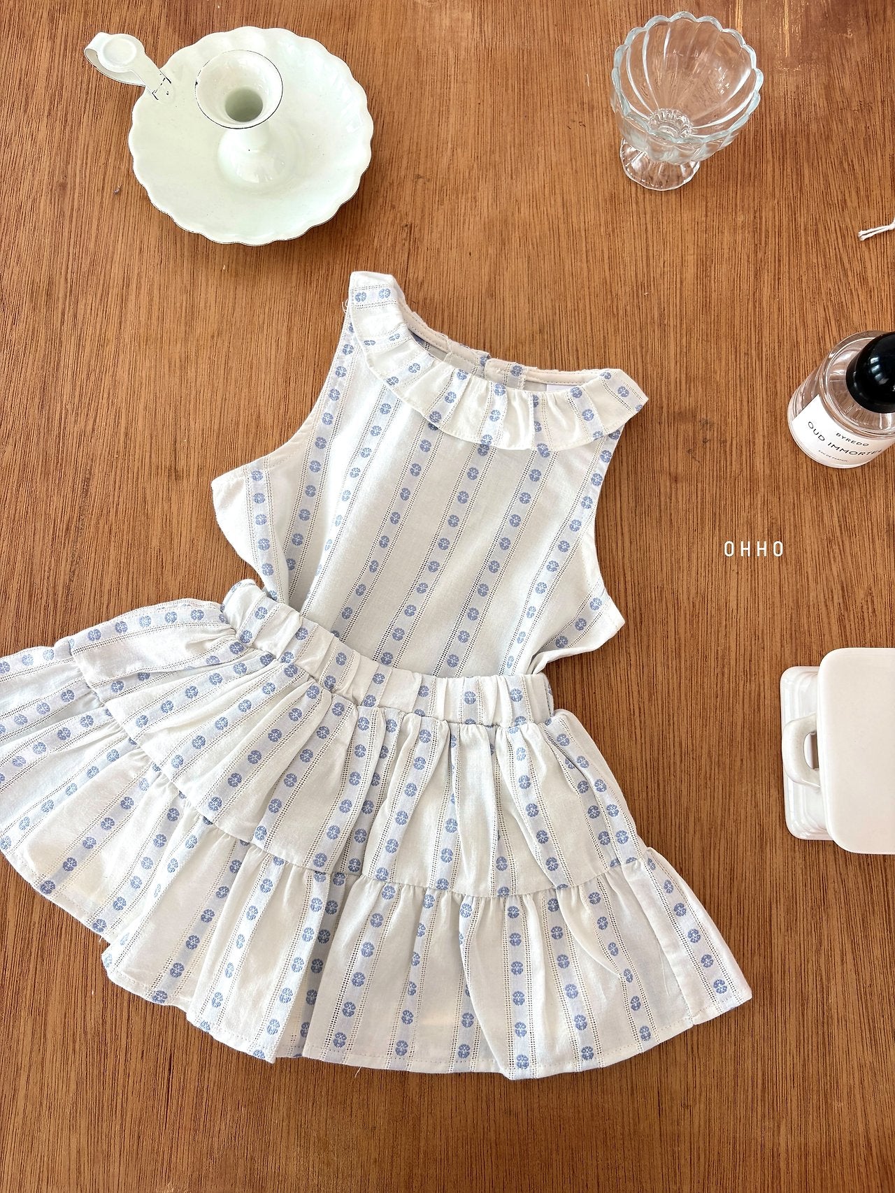 ［ohho］Ette collar sleeveless blouse