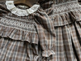 ［OREN］Chocolate check one-piece