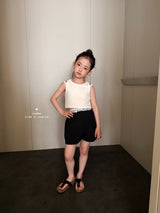 ［comma］Crop double strap camisole