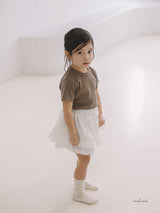 ［melmel］Lace skirt pants