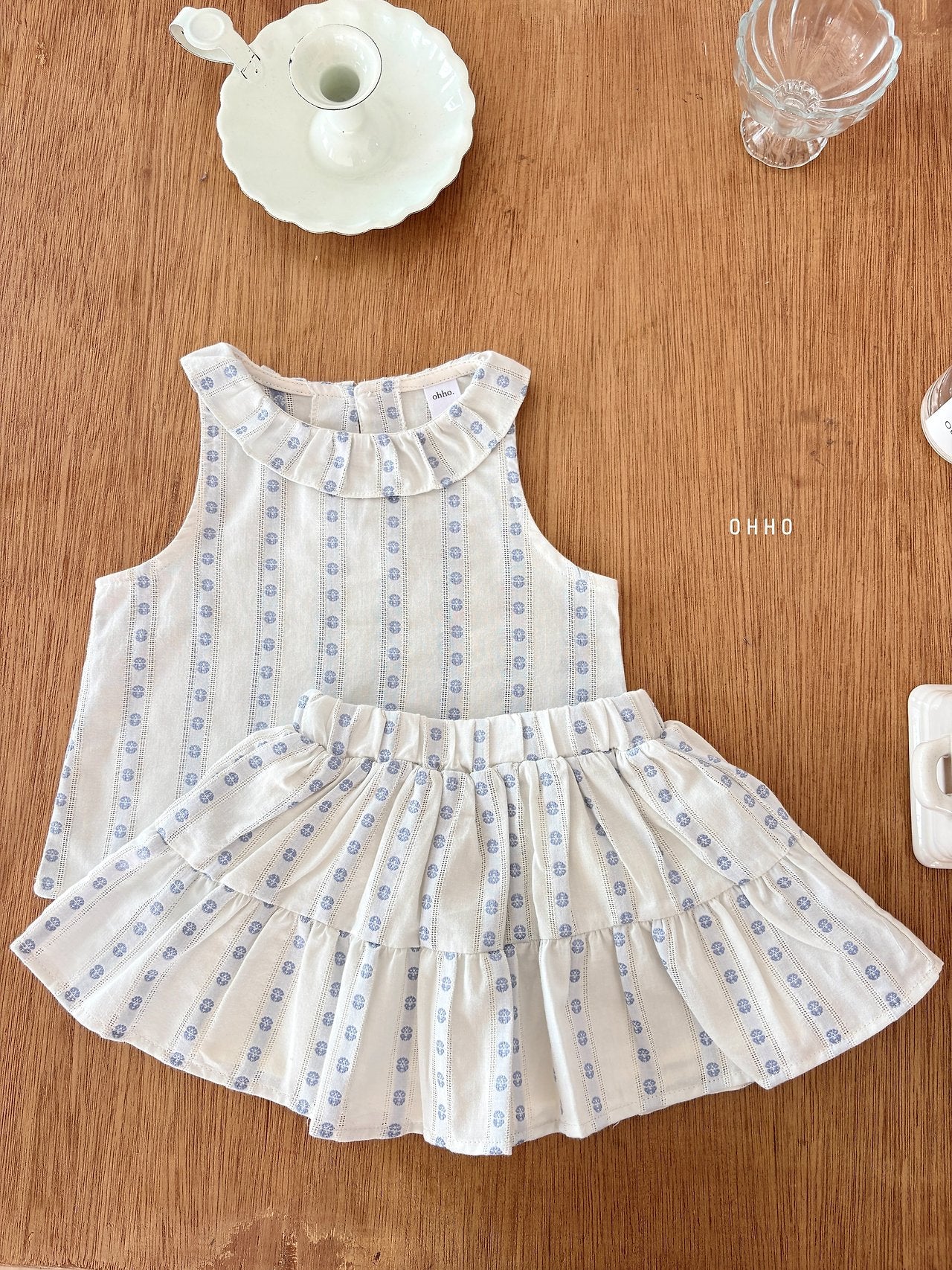 ［ohho］Ette collar sleeveless blouse