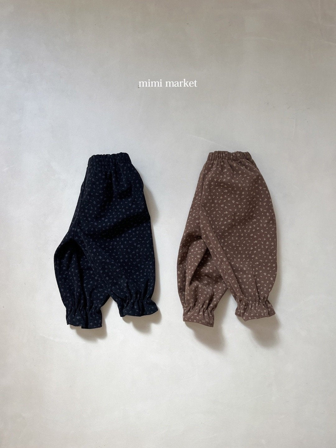 [mimi market] Corduroy flower pants