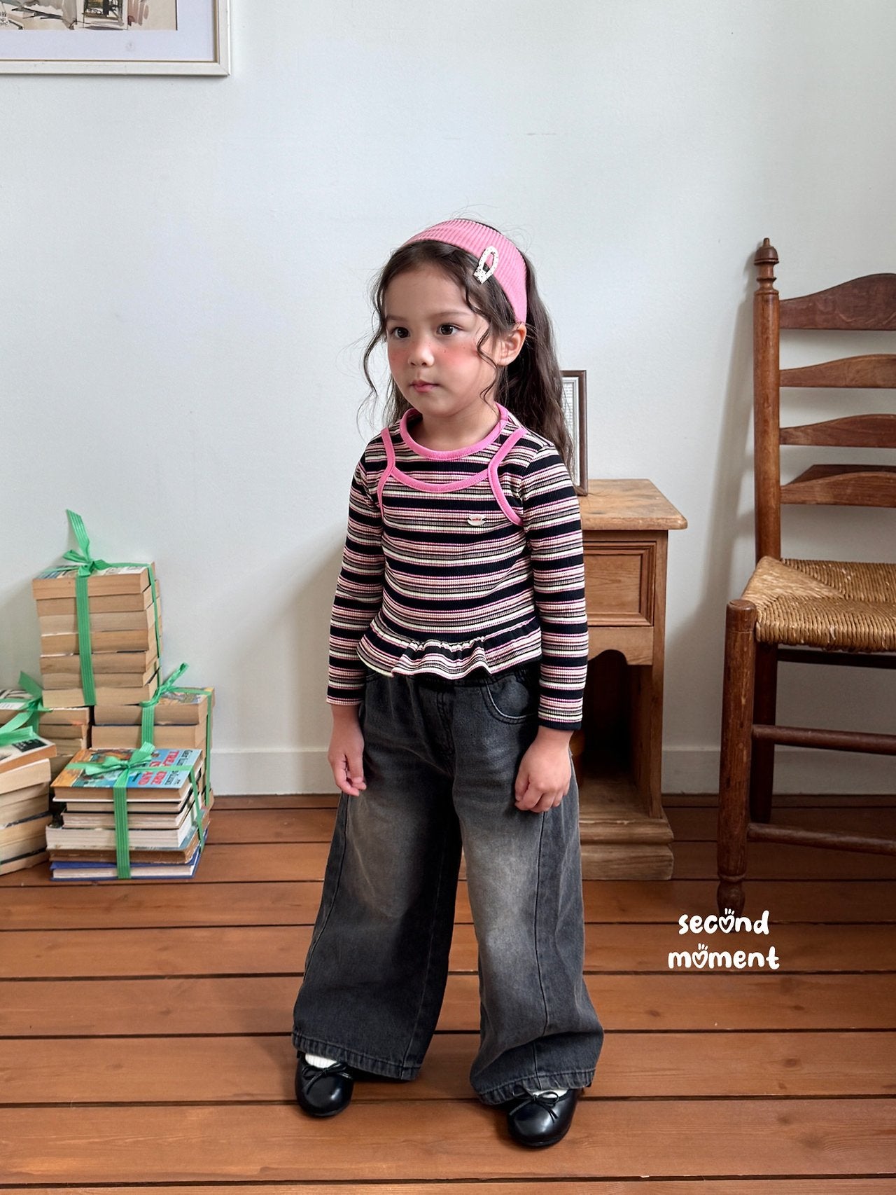 ［second moment］Mango stripe tops