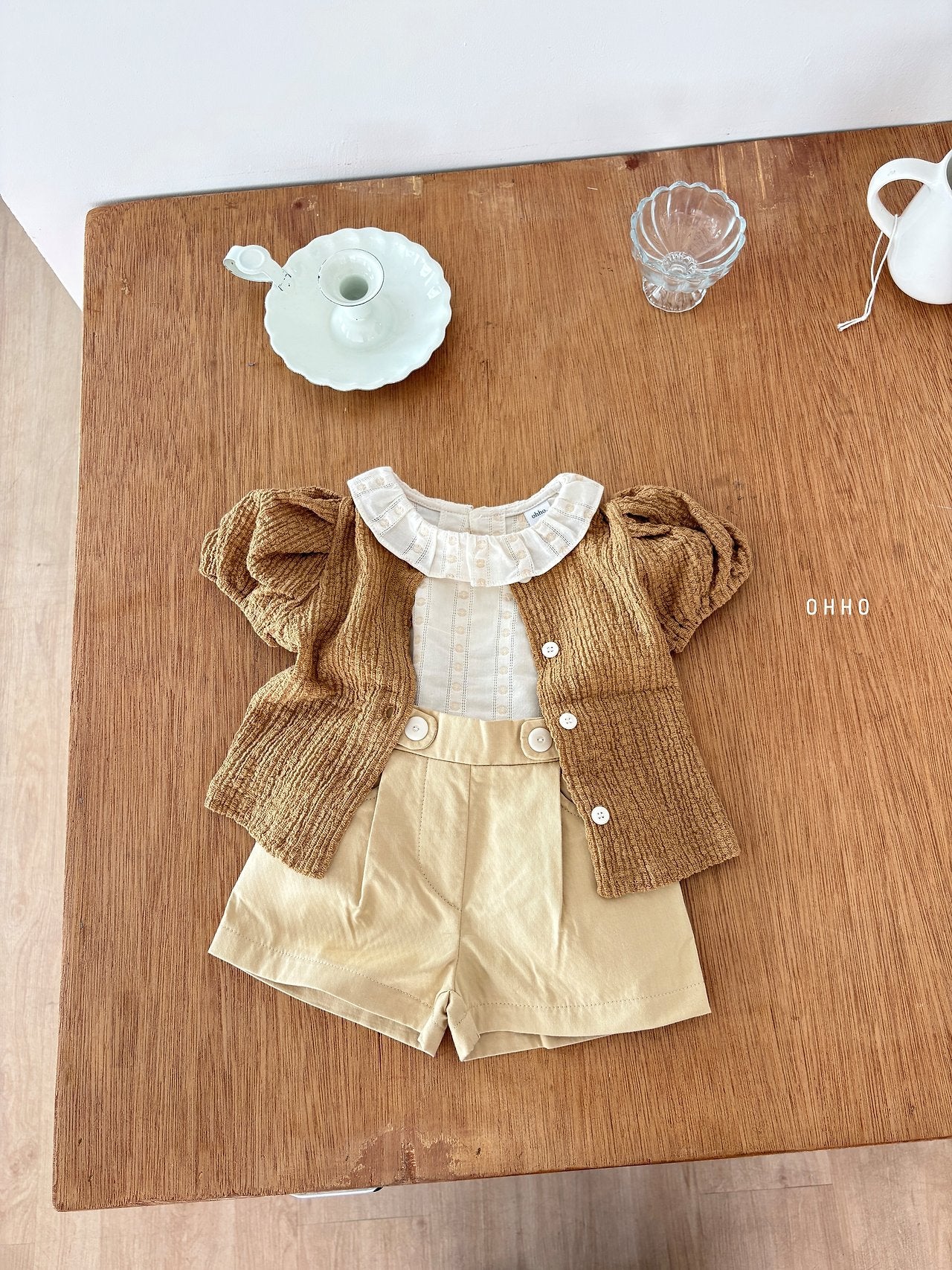 ［ohho］Ette collar sleeveless blouse