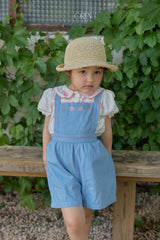 ［OREN］Soleil denim short overalls