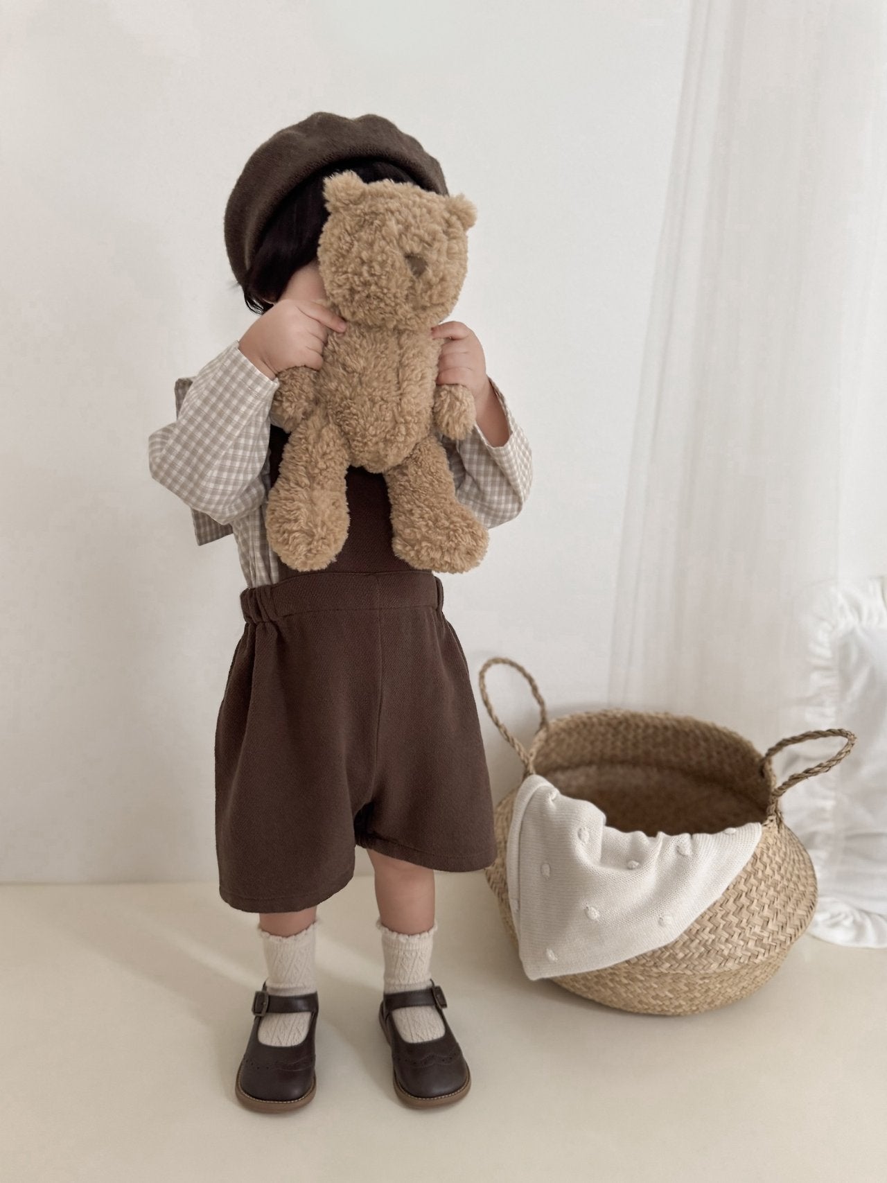 ［mimi market］Seven short salopette