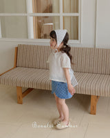 ［Bonaloi］Bubble ribbon blouse
