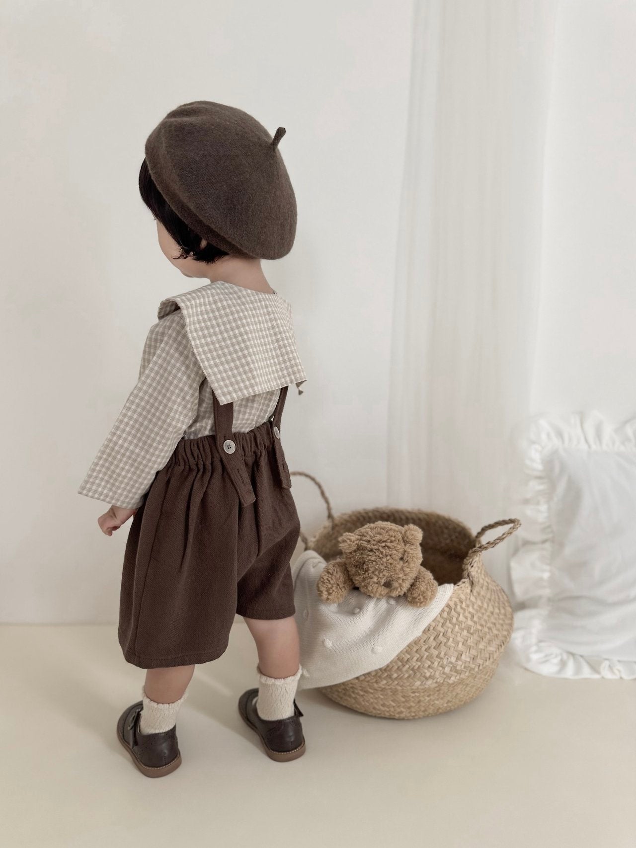 ［mimi market］Seven short salopette