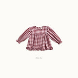 ［bebenine］Lucy Check Blouse