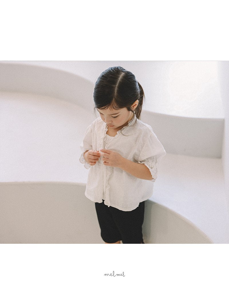 ［melmel］Ruffle cardigan