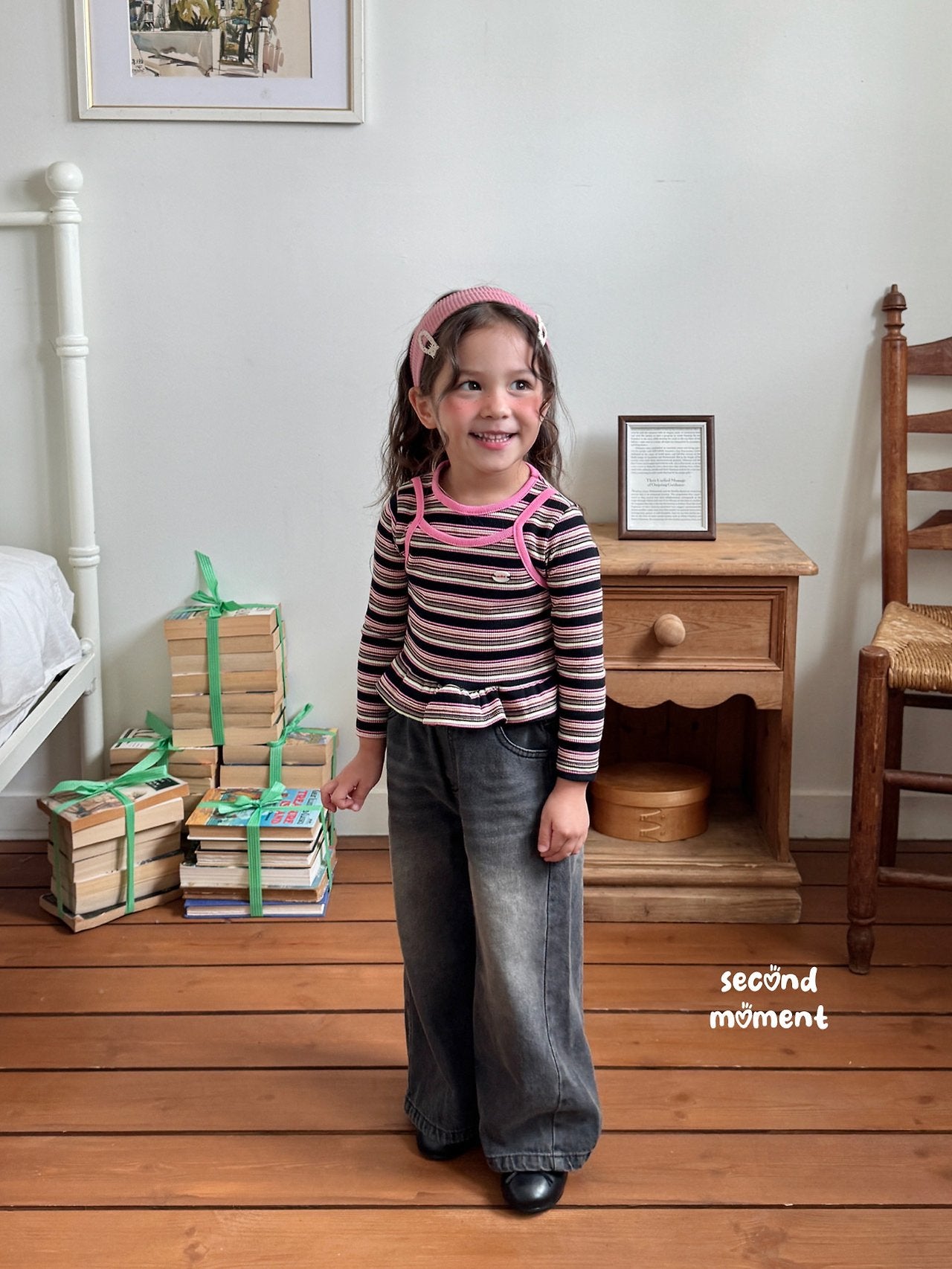 ［second moment］Mango stripe tops