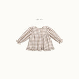 ［bebenine］Lucy Check Blouse