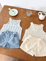 ［ohho］Ette collar sleeveless blouse