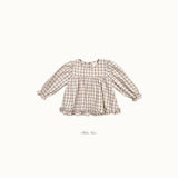 ［bebenine］Lucy Check Blouse