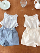 ［ohho］Ette collar sleeveless blouse