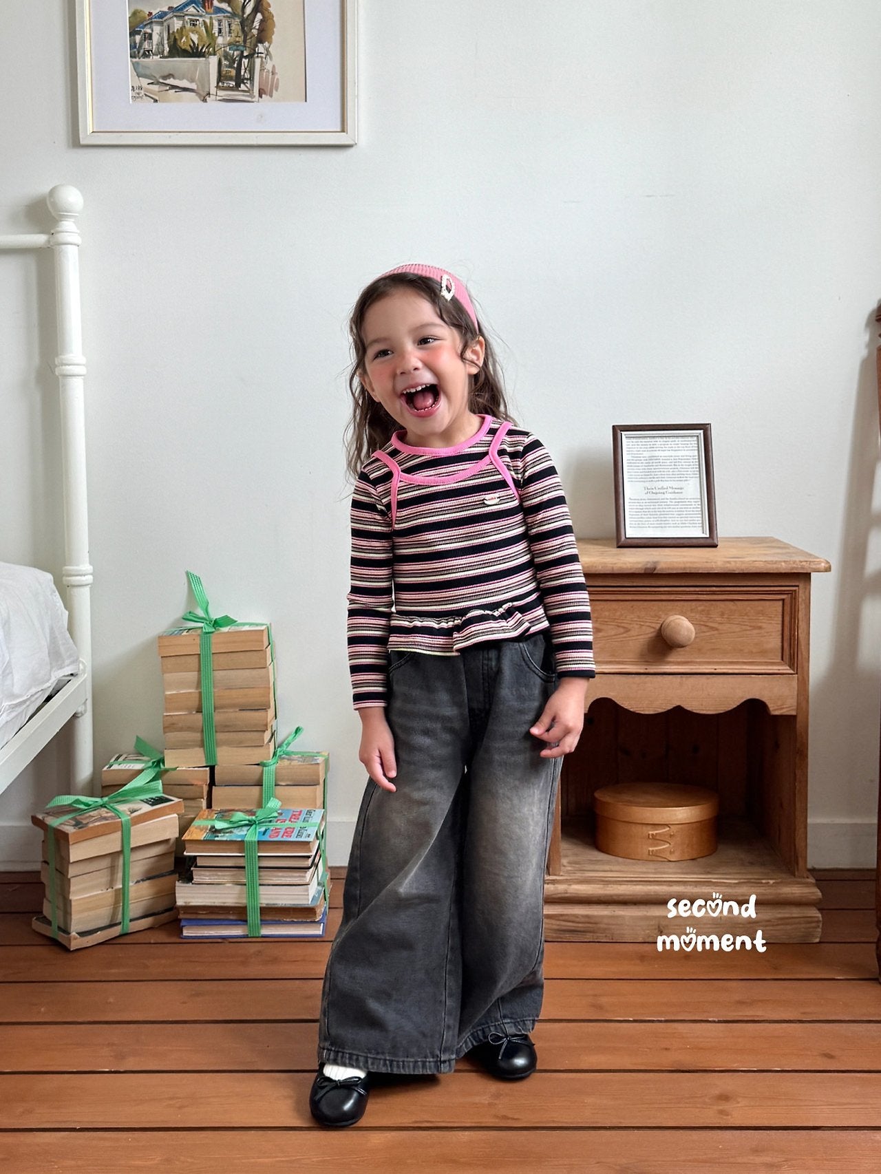 ［second moment］Mango stripe tops