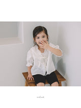 ［melmel］Ruffle cardigan
