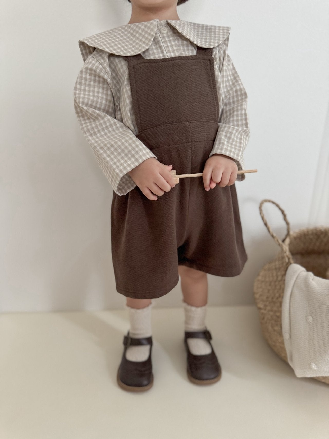 ［mimi market］Seven short salopette