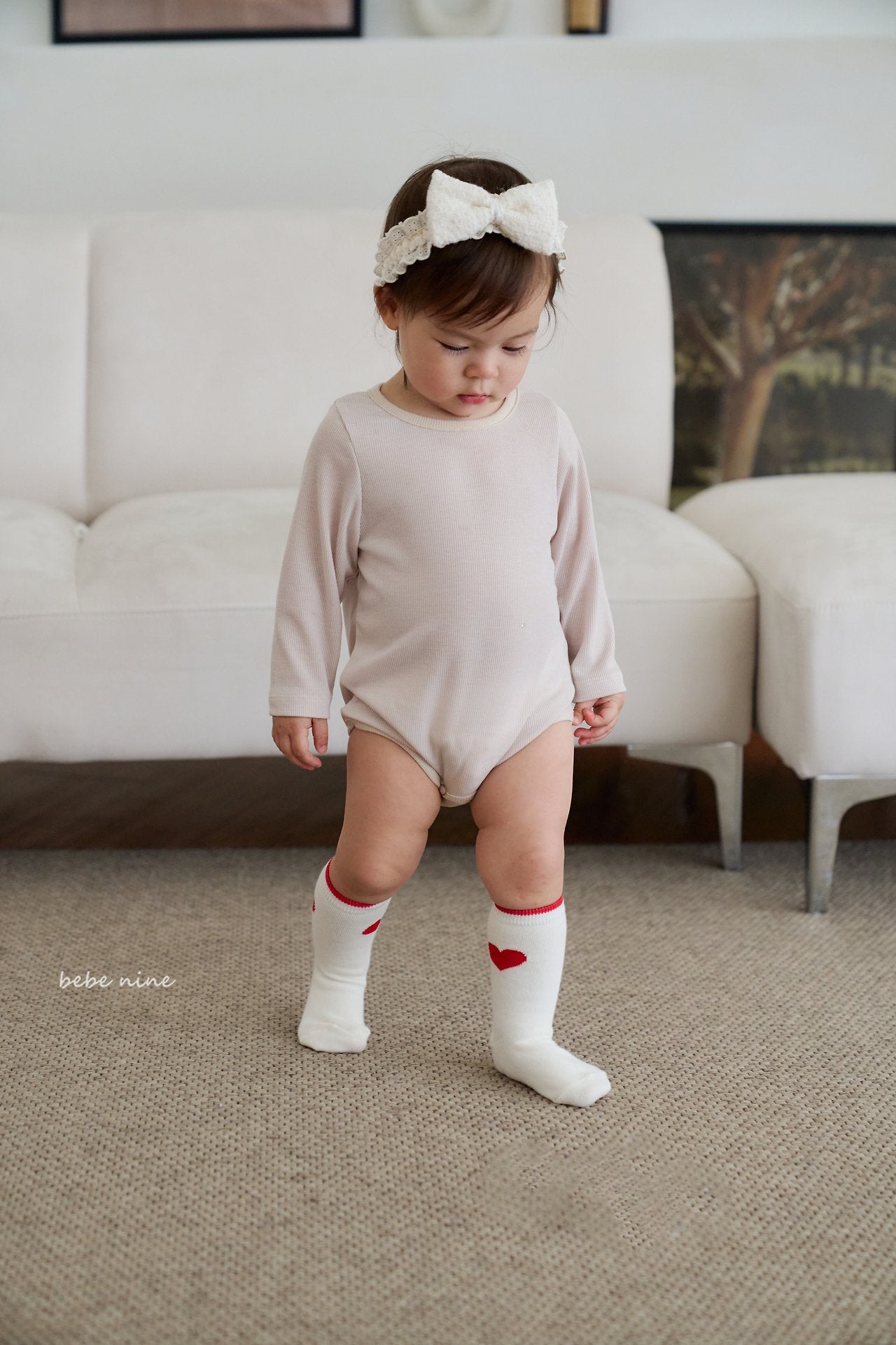 ［bebenine］Nine Heart Knee Socks Set
