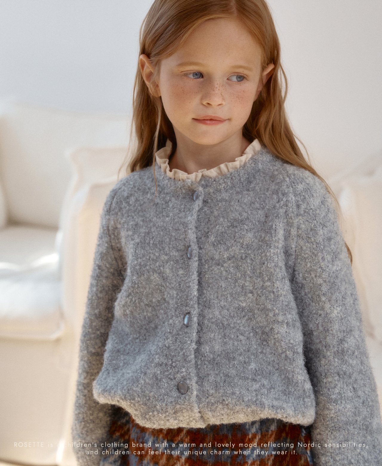 ［ROSETTE］Cloud knit cardigan